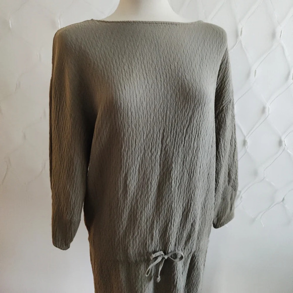 Black Crane Oversized Dress / Cotton / Size Small - Picture 2 of 9